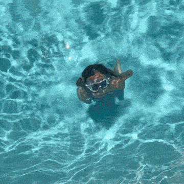 PawLi Schwimmbrille mit Clip-Befestigung