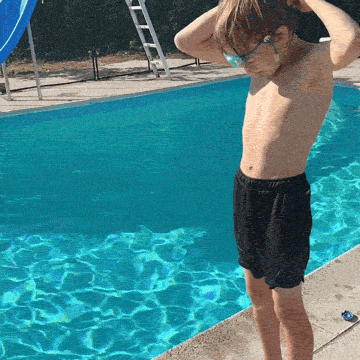 PawLi Schwimmbrille mit Clip-Befestigung